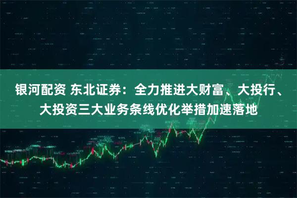 银河配资 东北证券：全力推进大财富、大投行、大投资三大业务条线优化举措加速落地